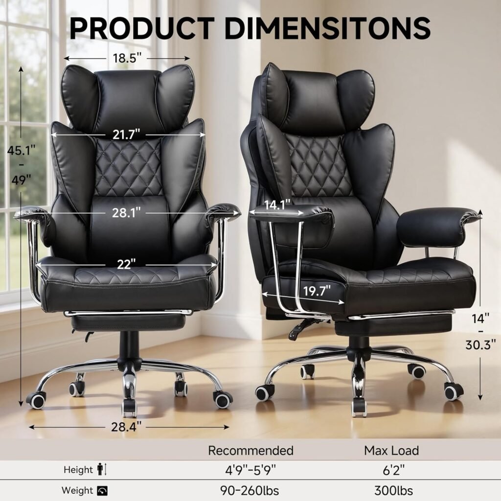 Comhoma Big and Tall Office Chair Comhoma Big and Tall Office Chair