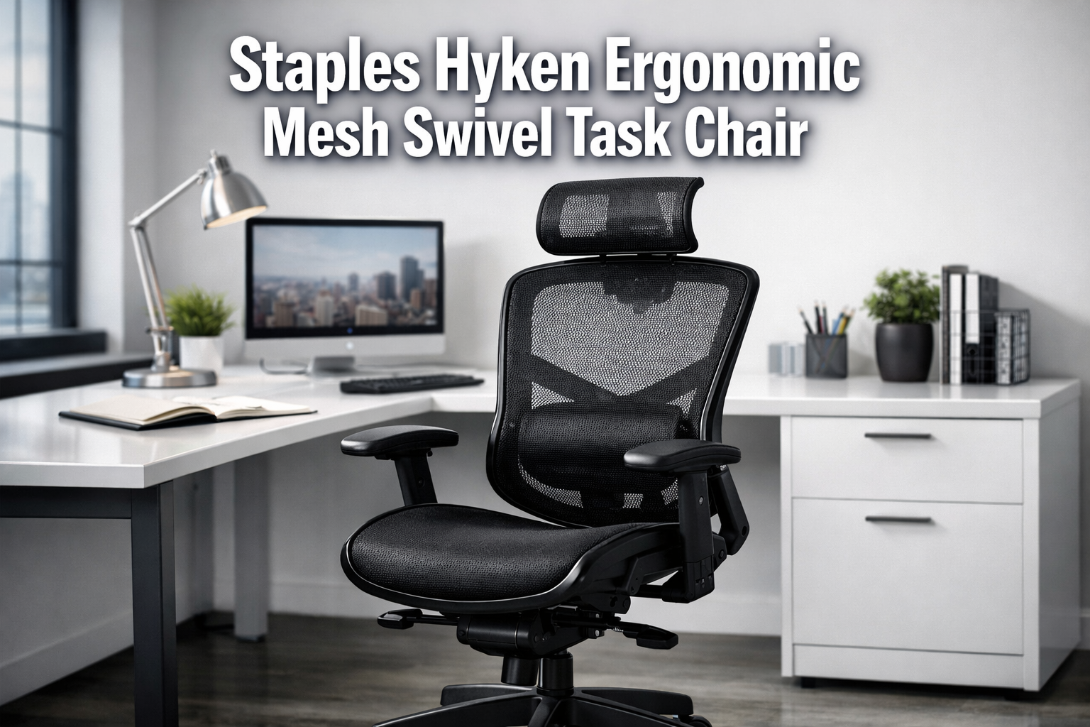 Staples Hyken Ergonomic Mesh Swivel Task Chair