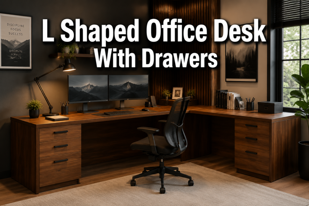 L Shaped Office Desk With Drawers